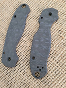 Flytanium Para3 Raindrop CF Scales For Spyderco Classic Raindrop Carbon Fiber