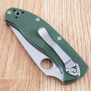Spyderco Tenacious Linerlock Folding Knife 3.38" 8Cr13MoV Steel Blade G10 Handle