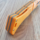 Cold Steel Large Luzon Folding Knife 6" 8Cr13MoV Stainless Steel Blade Orange GFN Handle