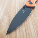 Bestech Knives Ronan B-Lock Folding Knife 3.25" 14C28N Stainless Steel Blade Orange G10 Handle