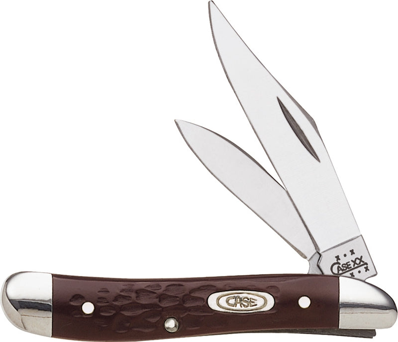 Case XX Cutlery Penaut Series Pocket Knife Stainless Blades Brown Delrin Handle 00046 -Case Cutlery - Survivor Hand Precision Knives & Outdoor Gear Store