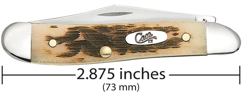 Case XX Cutlery Penaut Pocket Knife Stainless Steel Blades Amber Bone Handle 00045 -Case Cutlery - Survivor Hand Precision Knives & Outdoor Gear Store