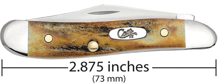 Case XX Cutlery Peanut Pocket Knife Stainless Steel Blades Genuine Stag Handle 00048 -Case Cutlery - Survivor Hand Precision Knives & Outdoor Gear Store