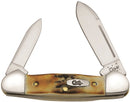 Case XX Cutlery Baby Butterbean Pocket Knife Stainless Steel Blades Stag Handle 05537 -Case Cutlery - Survivor Hand Precision Knives & Outdoor Gear Store