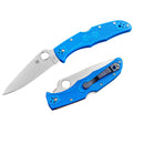 Spyderco Endura 4 Lockback Folding Knife 3.75" VG-10 Steel Blade Blue Textured FRN Handle 10FPBL -Spyderco - Survivor Hand Precision Knives & Outdoor Gear Store