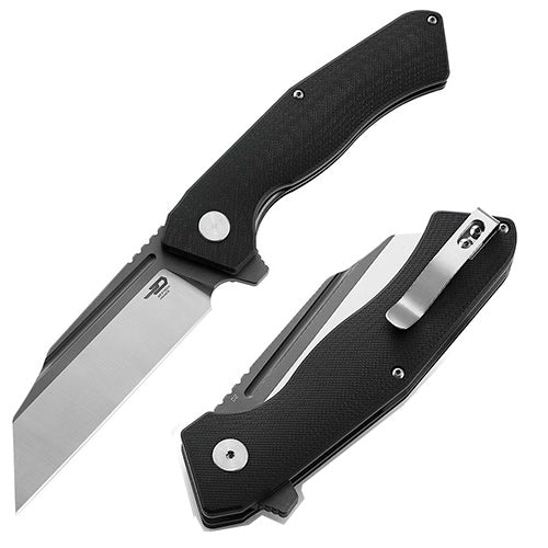 Bestech Knives Rockface Folding Knife 3.75" D2 Tool Steel Blade Black G10 Handle KG46E -Bestech Knives - Survivor Hand Precision Knives & Outdoor Gear Store