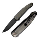 We Knife Co Smooth Sentinel Frame Folding Knife 3" CPM-20CV Steel Blade Titanium/Micarta Handle 200434 -We Knife Co - Survivor Hand Precision Knives & Outdoor Gear Store