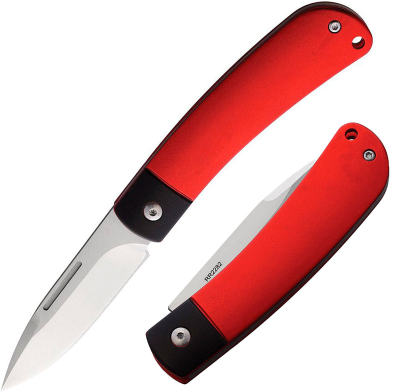 Rough Ryder APTA Folding Knife 2.75" Stainless Steel Blade Black And Red Aluminum Handle 2282 -Rough Ryder - Survivor Hand Precision Knives & Outdoor Gear Store