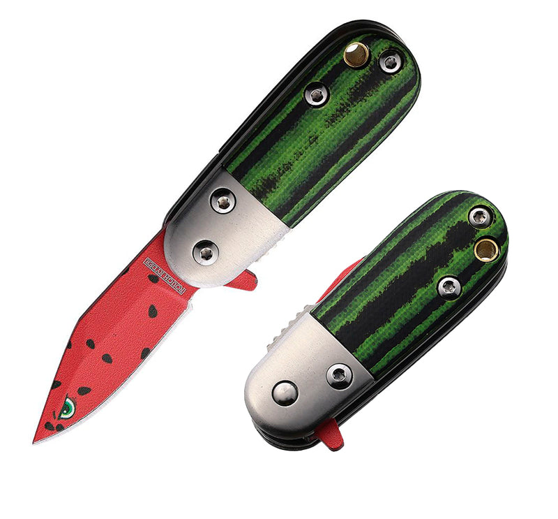 Rough Ryder Angry Watermelon A/O Folding Knife 1.38" Stainless Steel Blade G10 Handle 2547 -Rough Ryder - Survivor Hand Precision Knives & Outdoor Gear Store