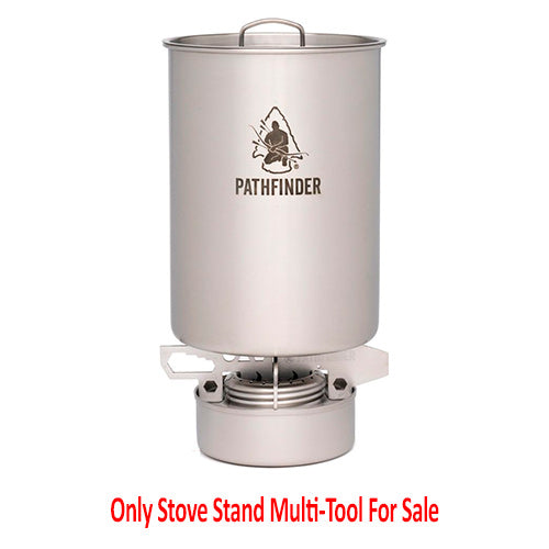 Pathfinder Stove Stand Multi-Tool Fits Any Standard Alcohol Stove 420 Stainless Steel Construction H059 -Pathfinder - Survivor Hand Precision Knives & Outdoor Gear Store