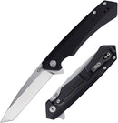 Case XX Kinzua Framelock Folding Knife 3.75" S35VN Steel Tanto Blade Black Aluminum Handle 64665 -Case Cutlery - Survivor Hand Precision Knives & Outdoor Gear Store