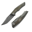 Bestech Knives Togatta Folding Knife 3.75" Bohler M390 Steel Blade Gray Titanium/Green Micarta Handle KT2102D -Bestech Knives - Survivor Hand Precision Knives & Outdoor Gear Store