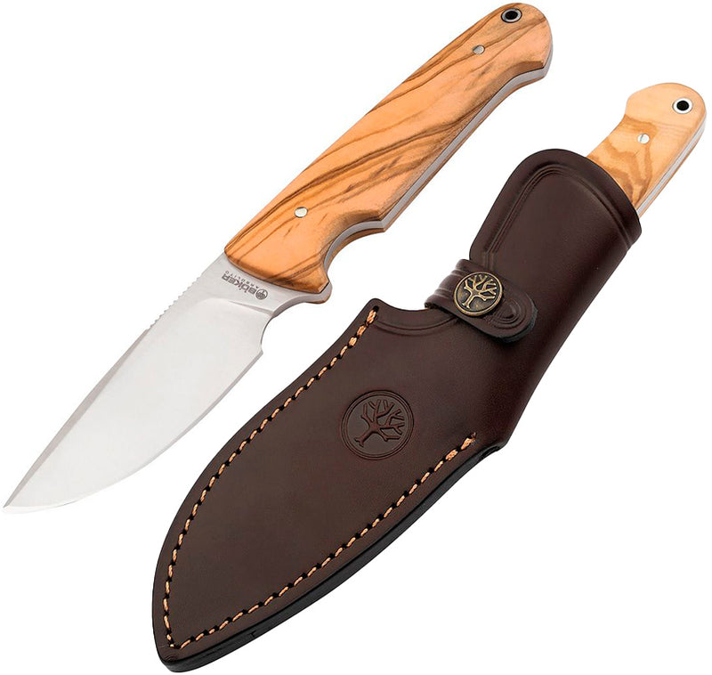 Boker Arbolito Vultur Fixed Knife 3.86" ACX390 Steel Drop Point Blade Olive Wood Handle 02BA415 -Boker - Survivor Hand Precision Knives & Outdoor Gear Store