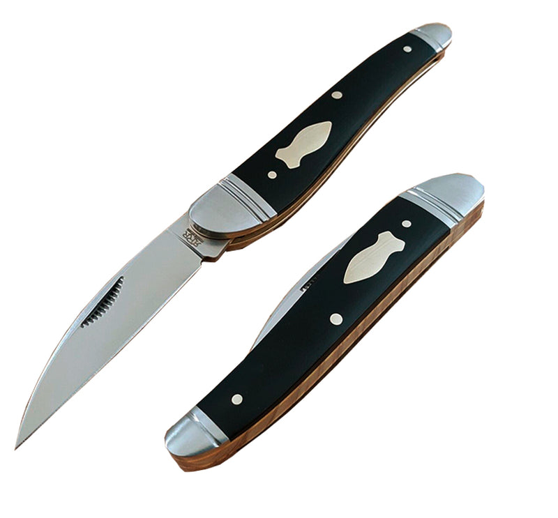 Rough Ryder Reserve Quillckiffe Folding Knife Stainless Steel Blade Black Micarta Handle R021 -Rough Ryder Reserve - Survivor Hand Precision Knives & Outdoor Gear Store