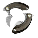 Bestech Knives Strelit Folding Knife 2.13" Damascus Steel Blade Titanium Handle KT2103J -Bestech Knives - Survivor Hand Precision Knives & Outdoor Gear Store