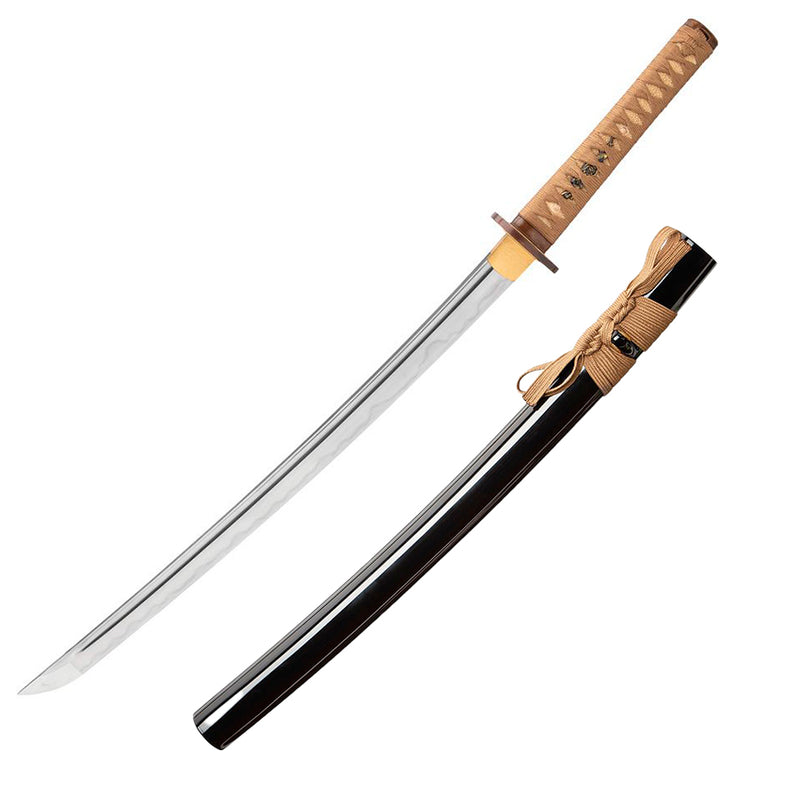 United Cutlery Shikoto Samurai Sword 19.75" T10 Carbon Steel Blade Cord Wrapped Handle 3436 -United Cutlery - Survivor Hand Precision Knives & Outdoor Gear Store