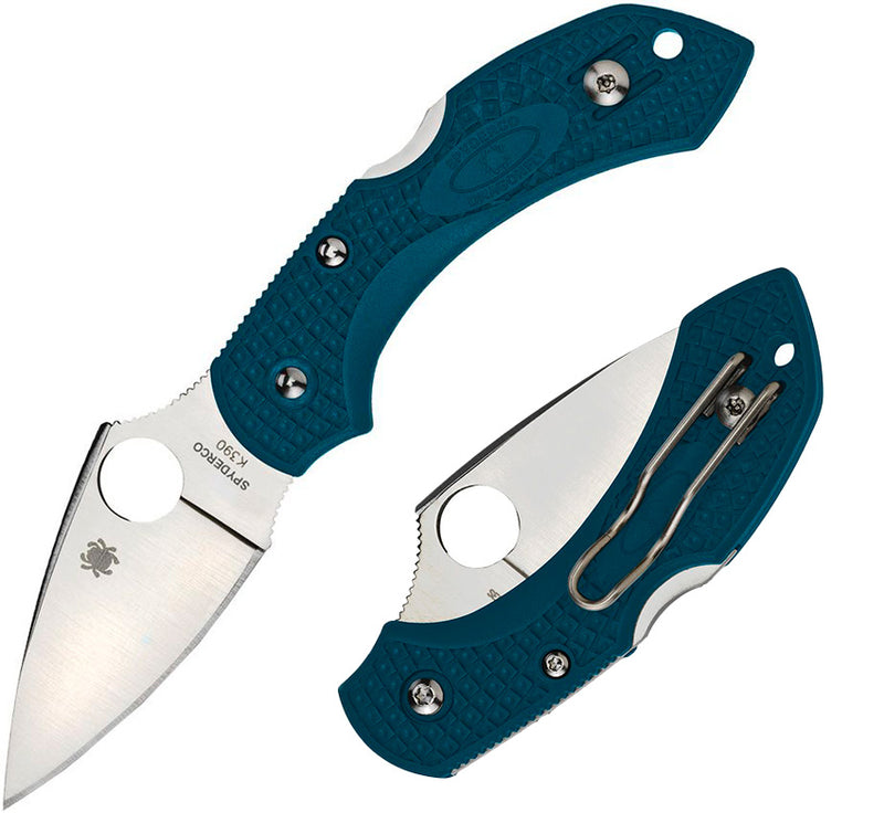 Spyderco Dragonfly 2 Lockback Folding Knife 2.25" K390 Tool Steel Blade Blue Bi-Directional Texture FRN Handle 28FP2K390 -Spyderco - Survivor Hand Precision Knives & Outdoor Gear Store