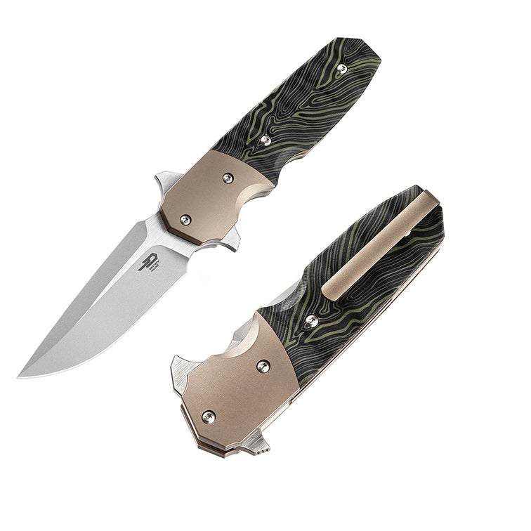 Bestech Knives Freefall Liner Folding Knife 2.63" S35VN Steel Blade Titanium/G10 Handle KT2007A -Bestech Knives - Survivor Hand Precision Knives & Outdoor Gear Store