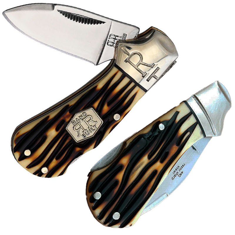 Rough Ryder Tuff Cub Folding Knife 440 Steel Drop Point Blade Imitation Stag Handle 2364 -Rough Ryder - Survivor Hand Precision Knives & Outdoor Gear Store