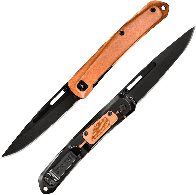 Gerber Affinity Framelock Folding Knife 3.5" 7Cr17MoV Steel Blade Copper Handle 057 -Gerber - Survivor Hand Precision Knives & Outdoor Gear Store