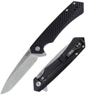 Case XX Kinzua EDC Frame Folding Knife 3.75" S35VN Steel Spear Point Blade Black Textured Aluminum Handle 64688 -Case Cutlery - Survivor Hand Precision Knives & Outdoor Gear Store