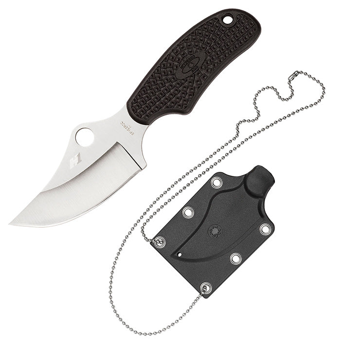 Spyderco ARK-Always Ready Fixed Knife 2.5" H1 Steel Blade Black FRN Handle FB35PBK -Spyderco - Survivor Hand Precision Knives & Outdoor Gear Store