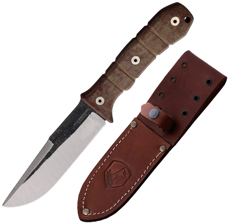 Condor Tactical P.A.S.S. Chute Fixed Knife 5.5" 440C Steel Full Tang Blade Brown Canvas Micarta Handle 18271054C -Condor - Survivor Hand Precision Knives & Outdoor Gear Store