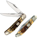 Rough Ryder Copperhead Tuff Pocket Knife Stainless Steel Blades Imitation Stag Handle 2358 -Rough Ryder - Survivor Hand Precision Knives & Outdoor Gear Store
