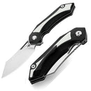 Bestech Knives Kasta Linerlock Folding Knife 3.5" 154CM Steel Blade Black And White G10 Handle KG45A -Bestech Knives - Survivor Hand Precision Knives & Outdoor Gear Store