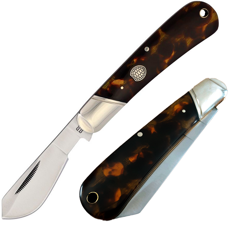 Rough Ryder Cotton Folding Knife 440B Steel Blade Imitation Tortoise Shell Handle 2437 -Rough Ryder - Survivor Hand Precision Knives & Outdoor Gear Store