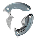 Bestech Strelit Framelock Folding Knife 2.13" Damascus Steel Blade Titanium Handle KT2103I -Bestech Knives - Survivor Hand Precision Knives & Outdoor Gear Store