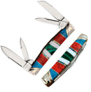 Rough Ryder Congress Pocket Knife Stainless Steel Blades Turquoise/MOP/Stone Handle 2405 -Rough Ryder - Survivor Hand Precision Knives & Outdoor Gear Store