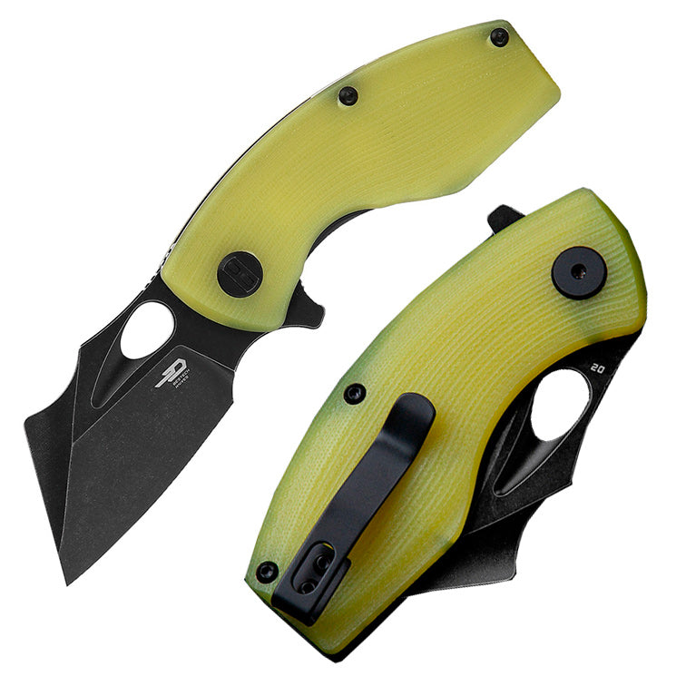 Bestech Knives Lizard Linerlock Folding Knife 2.5" D2 Tool Steel Blade Lime G-10 Handle KG39F -Bestech Knives - Survivor Hand Precision Knives & Outdoor Gear Store