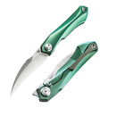 Bestech Knives Ivy Folding Knife 3" S35VN Steel Blade Green Titanium Handle KT2004D -Bestech Knives - Survivor Hand Precision Knives & Outdoor Gear Store