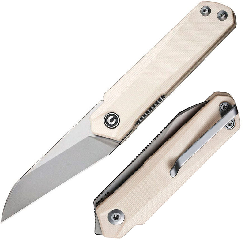 Civivi Ki-V Plus Folding Knife 2.5" Nitro-V Steel Extended Tang Blade White G10 Handle VC20005B2 -Civivi - Survivor Hand Precision Knives & Outdoor Gear Store