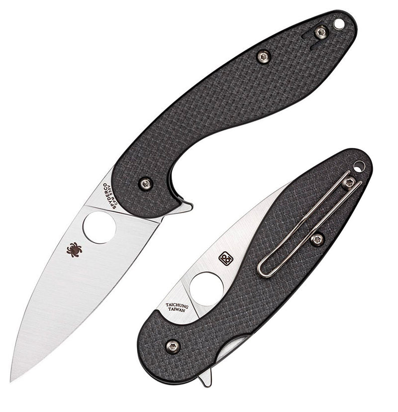 Spyderco Sliverax Folding Knife 3.5" CPM S30V Blade Carbon Fiber/G10 Handle C228CFP -Spyderco - Survivor Hand Precision Knives & Outdoor Gear Store