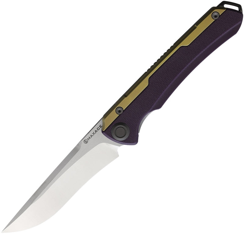 Maxace Kestrel Folding Knife 3.75" Bohler M390 Steel Blade Purple G10/Titanium Handle XMKT201 -Maxace - Survivor Hand Precision Knives & Outdoor Gear Store