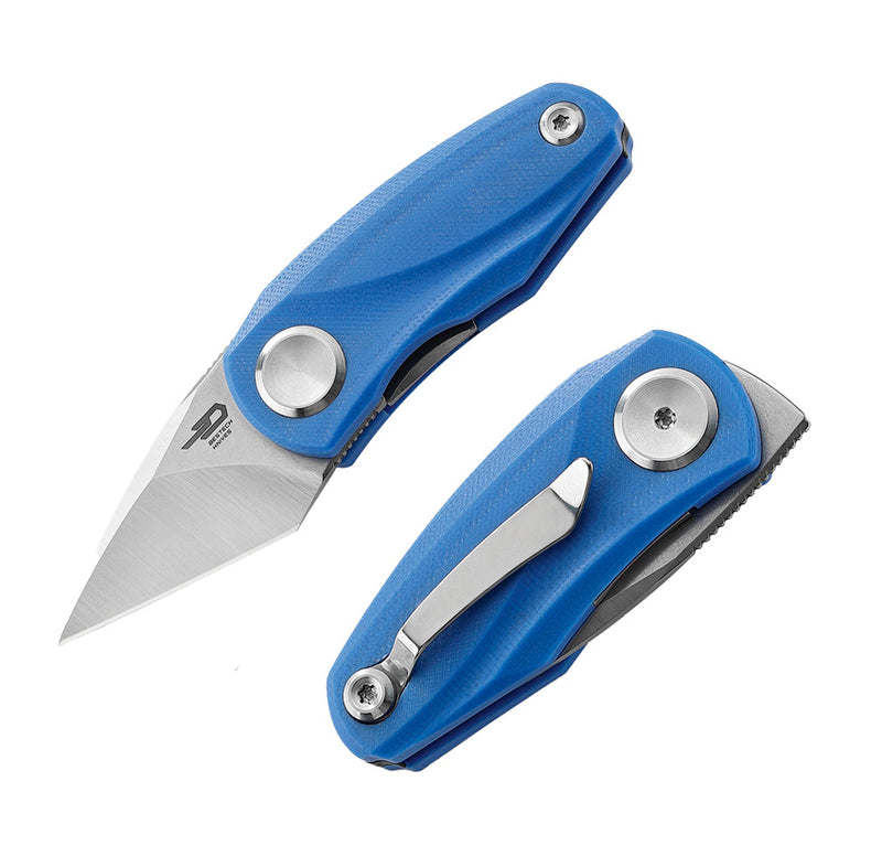 Bestech Knives Tulip Folding Knife 1.5" 14C28N Steel Blade Blue G10 Handle KG38D -Bestech Knives - Survivor Hand Precision Knives & Outdoor Gear Store