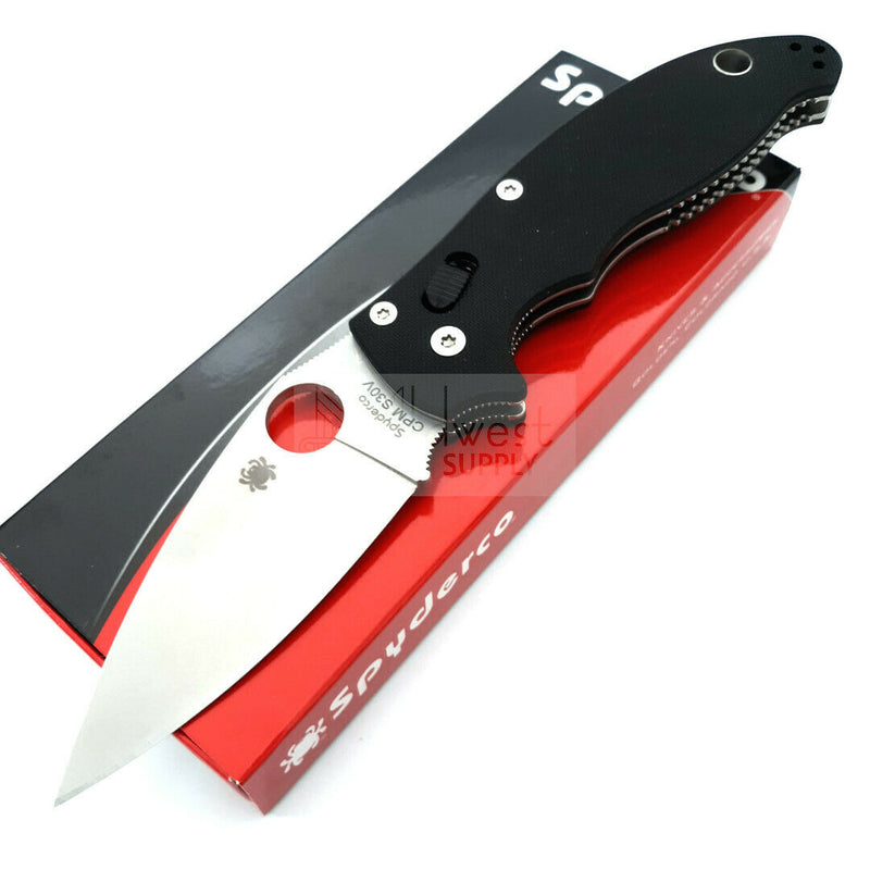 Spyderco Manix 2 Ball Bearing Lock Folding Knife 3.38" CPM S30V Steel Blade Black G10 Handle 101GP2 -Spyderco - Survivor Hand Precision Knives & Outdoor Gear Store