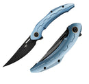 Bestech Knives Marukka Frame Folding Knife 3.63" Bohler M390 Steel Blade Blue Titanium Handle KT2002B -Bestech Knives - Survivor Hand Precision Knives & Outdoor Gear Store