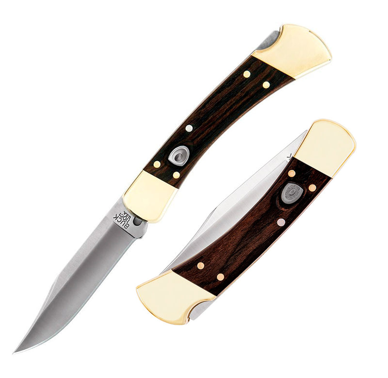 Buck 110 Lockback Folding Automatic Knife 3.75" CPM S30V Steel Clip Point Blade Ebony Wood Handle 110BRSA -Buck - Survivor Hand Precision Knives & Outdoor Gear Store