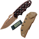 TOPS C.A.T. 200 S-Series Fixed Knife 3.25" 1095HC Steel Blade Black/Red G10 Handle 200S05 -TOPS - Survivor Hand Precision Knives & Outdoor Gear Store
