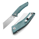 Bestech Knives Cubis Folding Knife 3.13" D2 Tool Steel Blade Blue Canvas Micarta Handle KG42C -Bestech Knives - Survivor Hand Precision Knives & Outdoor Gear Store