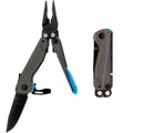SOG Flash MT Linerlock Multi-Tool With Large Blade And Silver/Cyan Aluminum Handles G29550241 -SOG - Survivor Hand Precision Knives & Outdoor Gear Store