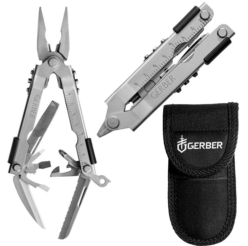 Gerber Multi-Plier 600 6.5" Overall Stainless Steel Handles W/ Black Nylon Belt Sheath 7530 -Gerber - Survivor Hand Precision Knives & Outdoor Gear Store