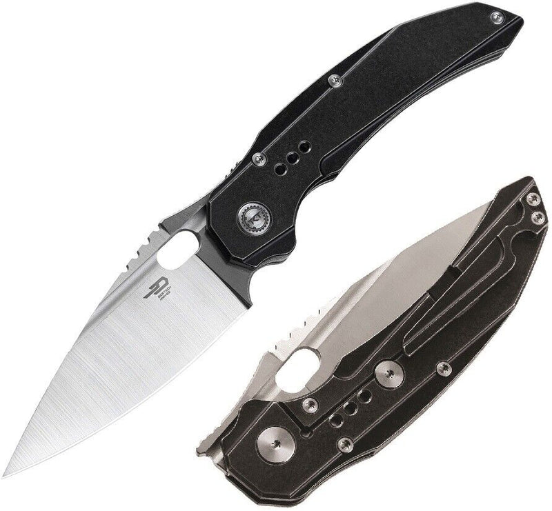 Bestech Knives Exploit Folding Knife 3.13" S35VN Steel Blade Black Titanium Handle KT2005B -Bestech Knives - Survivor Hand Precision Knives & Outdoor Gear Store