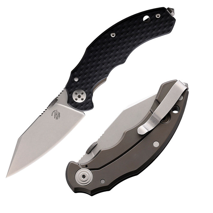 Bastinelli Creations D Vil Mini Dragotac Framelock Folding Knife 3" Bohler M390 Steel Blade G10 / Titanium Back Handle S246 -Bastinelli Creations - Survivor Hand Precision Knives & Outdoor Gear Store