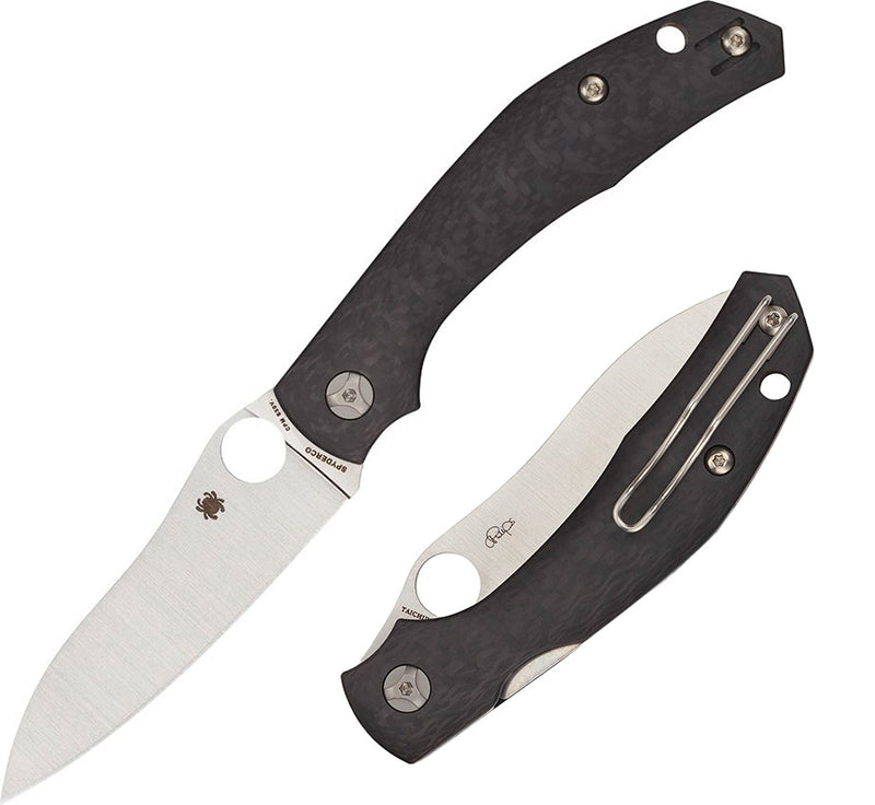 Spyderco Kapara Compression Lock Folding Knife 3.5" CPM S30V Steel Blade Carbon Fiber Handle 241CFP -Spyderco - Survivor Hand Precision Knives & Outdoor Gear Store