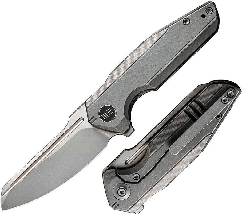 We Knife Co StarHawk Framelock Folding Knife 2.88" CPM-20CV Steel Blade Gray Titanium Handle 210171 -We Knife Co - Survivor Hand Precision Knives & Outdoor Gear Store