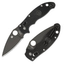 Spyderco Manix 2 Ball Bearing Folding Knife 3.38" CTS-BD1 Steel Blade Black Textured FRN Handle 101PBBK2 -Spyderco - Survivor Hand Precision Knives & Outdoor Gear Store